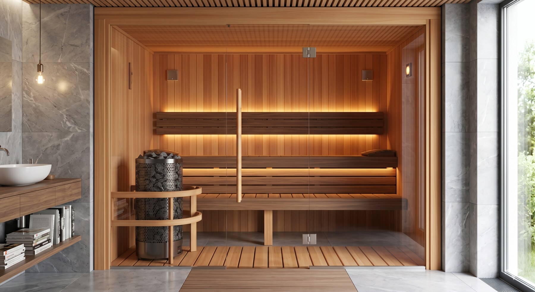 Indoor sauna